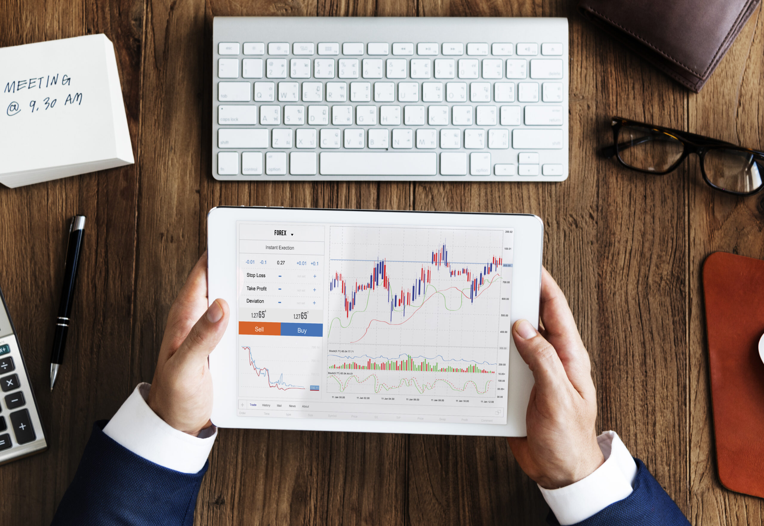 Forex Trade Graph Chart Concept